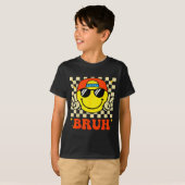 Groovy Bruh For Girls Kids Boys Smile Face T-Shirt (Vorne ganz)