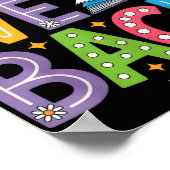 Groovy Bruh We Back Paraprofessional Funny Back T Poster (Ecke)