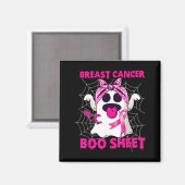 Groovy Brustkrebs ist Boo Sheet Bewusstsein Magnet (Vorderseite/Rückseite)