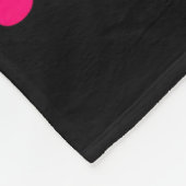 Groovy Brustkrebs Krieg Blume rosa Band Fleecedecke (Ecke)