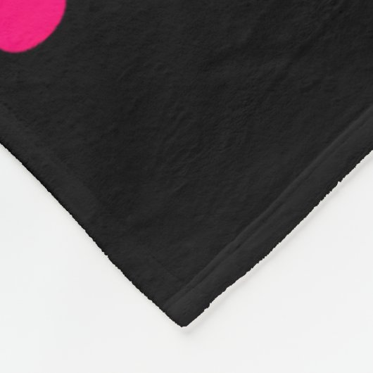 Groovy Brustkrebs Krieg Blume rosa Band Fleecedecke (Ecke)