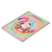 Groovy Bubblegum Blflügen Tree Frog Gefärbte Krawa Notizblock (Linke Seite)