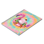 Groovy Bubblegum Blflügen Tree Frog Gefärbte Krawa Notizblock (Linke Seite)