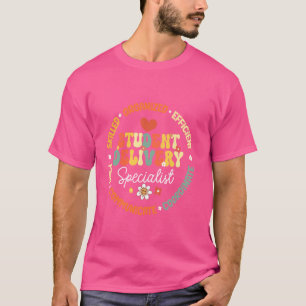 Groovy Bus Aide Driver Zurück zur Schule Squad T-Shirt