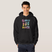 Groovy Bus Driver Vintage Tie Dye School Hoodie (Vorne ganz)