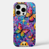 Groovy Butterflies: Retro Happy Vibes Case-Mate iPhone Hülle (Rückseite)