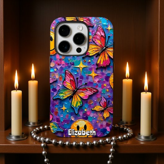 Groovy Butterflies: Retro Happy Vibes Case-Mate iPhone Hülle