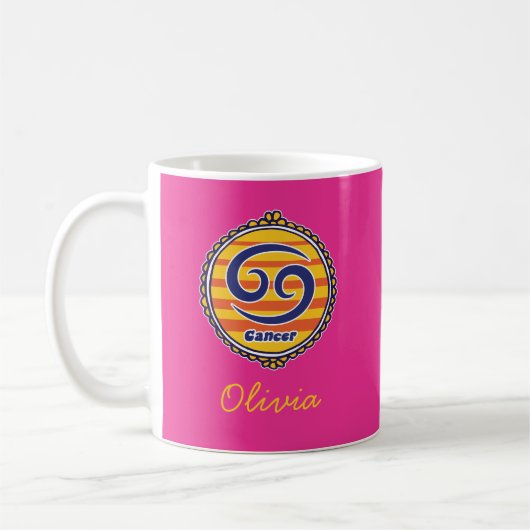 Groovy Cancer Custom Kaffeetasse (Links)
