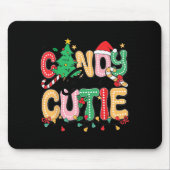 Groovy Candy Cane Cutie Christmas Xmas Women Men G Mousepad (Vorne)