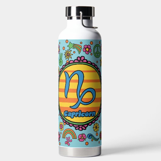 Groovy Capricorn Custom Trinkflasche (links)