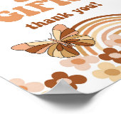 Groovy Cards & Geschenke Duschsignatur Hippie Retr Poster (Ecke)