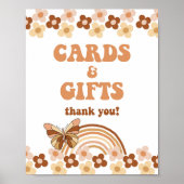 Groovy Cards & Geschenke Duschsignatur Hippie Retr Poster (Vorne)