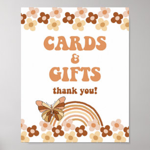 Groovy Cards & Geschenke Duschsignatur Hippie Retr Poster