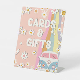 Groovy Cards und Geschenke Geburtstagsparty Unterz Sockelschild