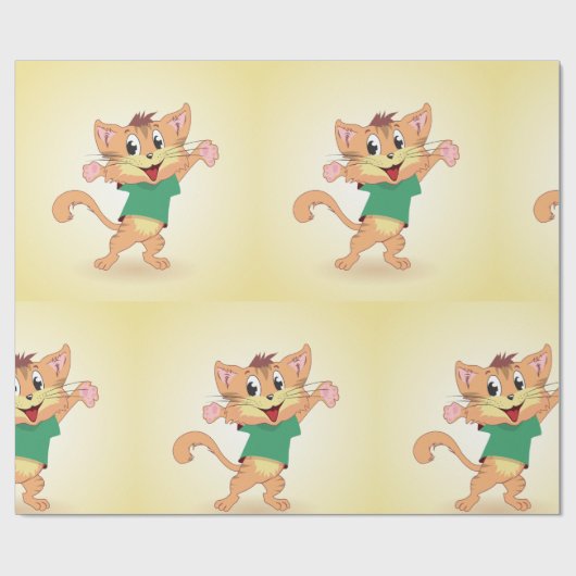 Groovy Cat Geschenkpapier (Flach)