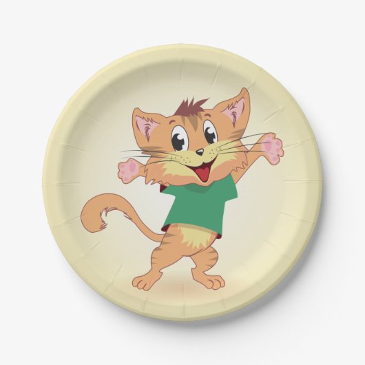 Groovy Cat Pappteller (Vorderseite)