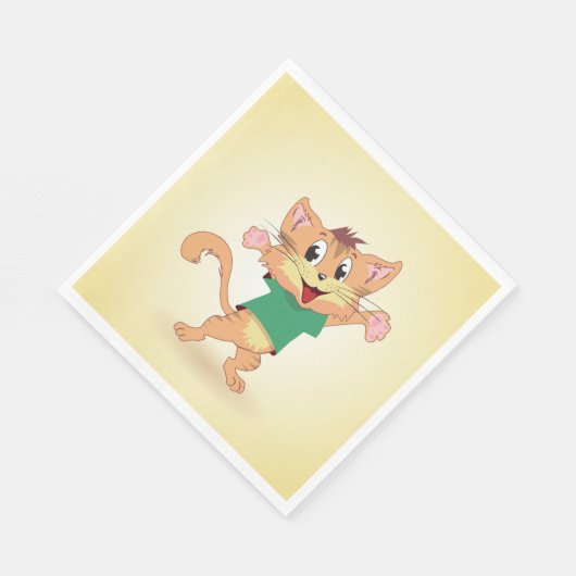 Groovy Cat Serviette (Ecke)