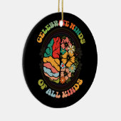 Groovy Celebrate Minds aller Arten von Neurovielfa Keramik Ornament (Rechts)