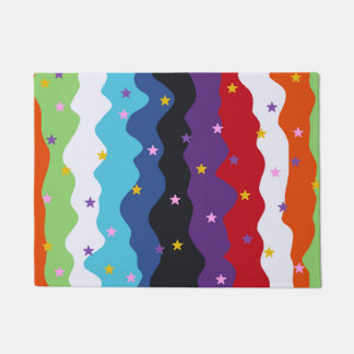 Groovy Celestial Stripe Bold Abstrakt Fußmatte