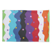 Groovy Celestial Stripe Bold Abstrakt Kissenbezug (Rückseite)