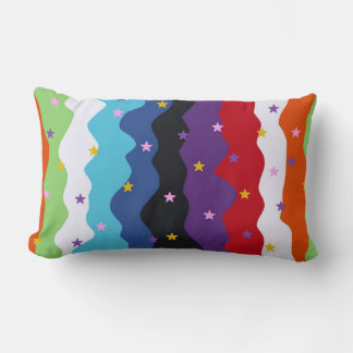 Groovy Celestial Stripe Bold Abstrakt Lendenkissen