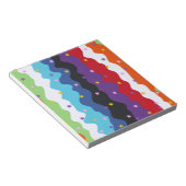 Groovy Celestial Stripe Bold Abstrakt Notizblock (angewinkelt)