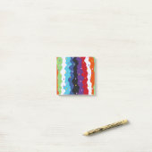 Groovy Celestial Stripe Bold Abstrakt Post-it Klebezettel (Auf Schreibtisch)