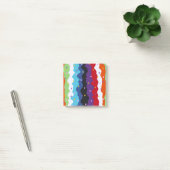 Groovy Celestial Stripe Bold Abstrakt Post-it Klebezettel (Büro)