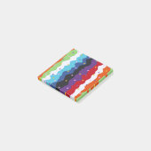 Groovy Celestial Stripe Bold Abstrakt Post-it Klebezettel (angewinkelt)