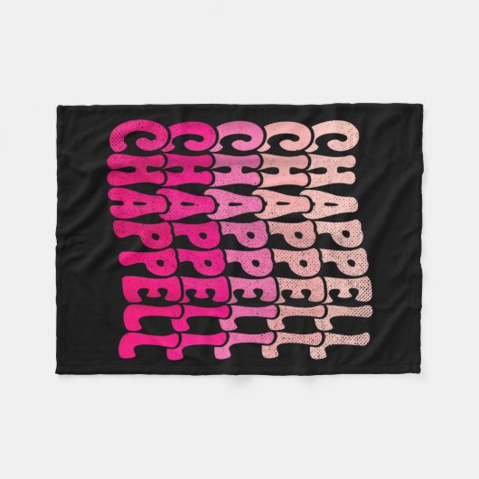 Groovy Chappell First Name D Chappell Tees Meme Fleecedecke (Vorderseite (Horizontal))