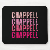 Groovy Chappell First Name D Chappell Tees Meme  Mousepad (Vorne)