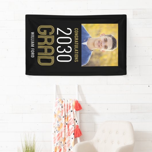 Groovy Charm EDITABLE FARBBBanner für Abschluss Banner (Insitu)