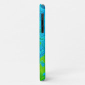 Groovy Chartreuse und Aquamarine Liquid Swirl Case-Mate iPhone Hülle (Hinten/Links)