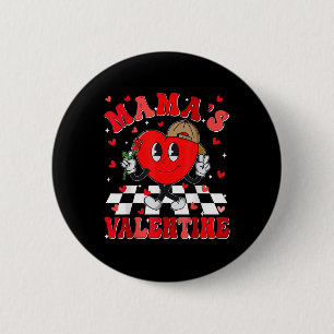 Groovy Checkered Heart Mamas Valentinstag Mama Bo Button