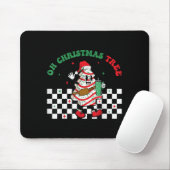 Groovy Checkered Oh Christmas Tree Cakes For Cake  Mousepad (Mit Mouse)