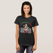 Groovy Checkered Oh Christmas Tree Cakes For Cake  T-Shirt (Vorne ganz)