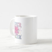 Groovy Cheer Coquette Bow Cheerleader Lover Cheer Kaffeetasse (Vorderseite Links)