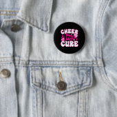 Groovy Chef für eine Heilung Brustkrebs Bewusstsei Button (Beispiel)