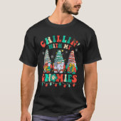 Groovy Chillin mit meinen Gnomies Santa Claus Chri T-Shirt (Vorderseite)