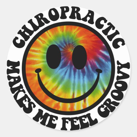 Groovy Chiropractic Stickers (Vorderseite)
