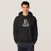 Groovy CHOOSE KIND Be Retro Kindness Anti Bully Or Hoodie (Vorne ganz)