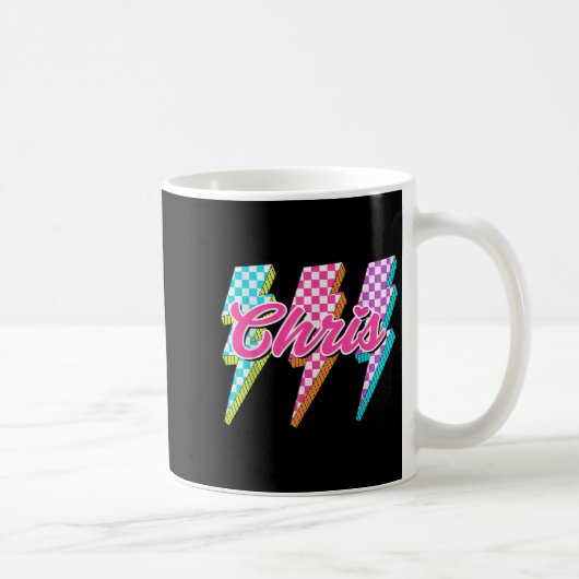 Groovy Chris Blitz Checkered I Love Meme Kaffeetasse (Rechts)