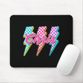 Groovy Chris Blitz Checkered I Love Meme  Mousepad (Mit Mouse)