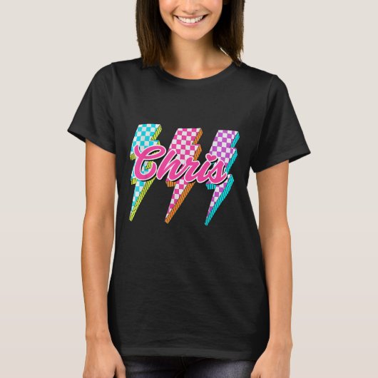 Groovy Chris Blitz Checkered I Love Meme T-Shirt (Vorderseite)