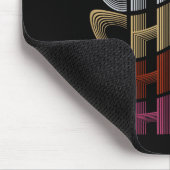 Groovy Chris D Name Ich liebe Chris 70er,80er Meme Mousepad (Ecke)