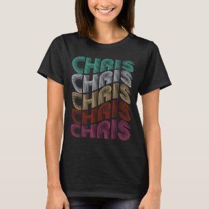 Groovy Chris D Name Ich liebe Chris 70er,80er Meme T-Shirt