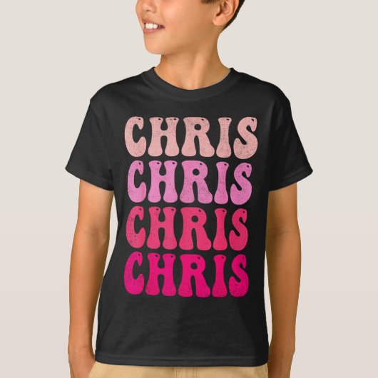 Groovy Chris First Name D I Love Chris Tees Meme (Vorderseite)