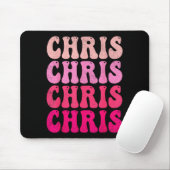 Groovy Chris First Name D I Love Chris Tees Meme  Mousepad (Mit Mouse)