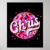 Groovy Chris First Name D I Love Chris Tees Meme  Poster (Vorne)