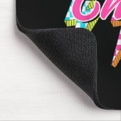 Groovy Chris Lightning Bolt Checkered I Love Meme  Mousepad (Ecke)